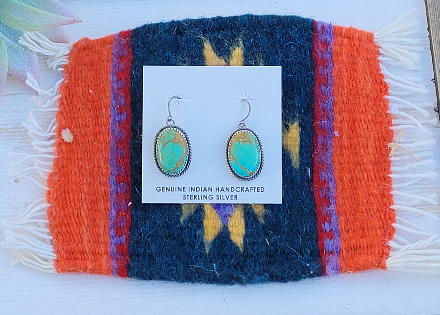 Sterling Silver Turquoise Earrings Sterling Silver Diva