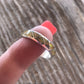 Zuni Sterling Silver Yellow Opal Band Ring