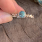Navajo Turquoise  Sterling Silver Braided Ring
