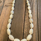 Navajo Mother Of Pearl & Sterling Silver Beaded Necklace