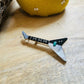 Zuni Sterling Silver & Multi Stone Inlay Guitar Pin/Pendant Signed