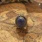 Navajo Blue Rainbow Opal & Sterling Silver Ring Size 7