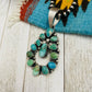 Navajo Sterling Silver & Sonoran Mountain Turquoise Pendant By Kathleen Chavez