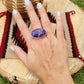 Navajo Purple Dream Mohave & Sterling Silver Adjustable Ring