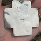 Navajo Mountain Blue Turquoise & Sterling Silver Southwest Cross Pendant Signed