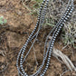 3 Strand Sterling Silver Navajo Pearl Style Beaded  Necklace 18 inches
