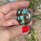 Navajo Number 8 Turquoise & Sterling Silver Statement Ring Size 7