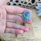 Navajo Royston Turquoise & Sterling Silver Ring Size 9.5