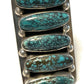 Navajo Blue Oval Turquoise & Sterling Silver Ring Sz 8 Signed