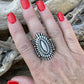 Harry Begay Stunning Sterling Silver Ring Size 9.5 Signed