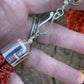 Navajo Sterling Silver Natural Coral 15 Strand Bead 36 Inch Necklace
