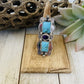 Navajo Kingman Turquoise, Amethyst & Sterling Silver Ring