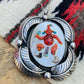Vintage Zuni Multi Stone & Sterling Silver Inlay Mud Head Necklace Signed