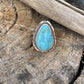 Navajo Royston Turquoise Sterling Southwestern Adjustable Ring Wydell Billie