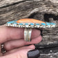 Navajo Sterling Silver, Turquoise & Orange Spiny Oyster Ring Sz 8