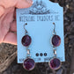 Navajo Purple Spiny Oyster & Sterling Silver Necklace & Earring Set Signed