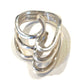 Beautiful Navajo Sterling Silver Swirls Wave Ring