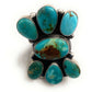 Navajo Royston Turquoise & Sterling Silver Ring Size 7.5 Signed