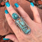 Stunning! Navajo Royston and Sterling Silver Ring Sz 6.5
