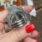 Navajo Charoite & Sterling Silver Size 8 Fancy Swirl Ring