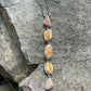 Stunning Navajo Spiny and Sterling 5 Stone Multi Shape Lariat Necklace
