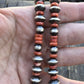 Hemerson Brown Sterling Silver  Orange Spiny Oyster Naja Necklace