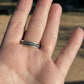 Navajo Diamond Star Sterling Silver Ring Size 8 Signed