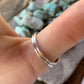 Zuni Sterling Silver Double Turquoise 10 Stone Stacker Ring