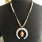 Hemerson Brown Sterling Silver  Orange Spiny Oyster Naja Necklace