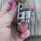 Navajo Cluster Fox Turquoise Spiny Sterling Silver Ring Sz Is Adjustable