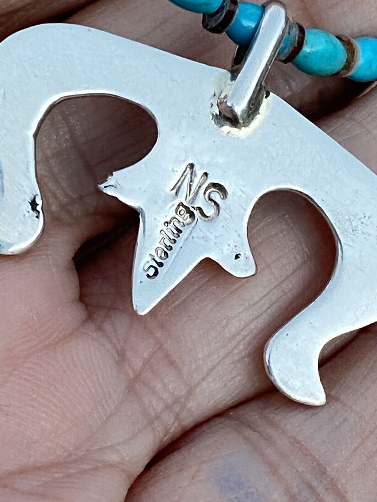 Navajo Sterling Silver Mini Naja Pendant
