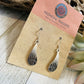 Hopi Sterling Silver Bear Paw Dangle Earrings