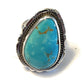 Navajo Royston Turquoise Sterling Southwestern Adjustable Ring Wydell Billie