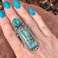 Stunning! Navajo Royston and Sterling Silver Ring Sz 6.5