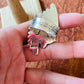 Navajo Sonoran Gold Turquoise & Sterling Silver Indian Chief Ring Size 9