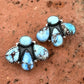 Nizhoni “The Backroads” Golden Hills Turquoise & Sterling Silver 4 Stone Earrings Handmade