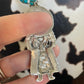 Gorgeous Handmade Sterling Silver Multi Stone Kachina Necklace