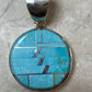 Turquoise & Sterling Silver Circle Pendant