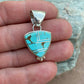 Turquoise & Sterling Silver Triangle Pendant