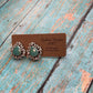 Handmade Turquoise and Sterling Silver Stud Earrings Signed Nizhoni