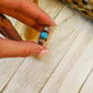 Navajo Turquoise and Sterling Silver Concho Band Ring