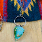 Navajo Sterling Silver & Royston Turquoise Necklace Signed