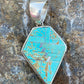 Turquoise & Sterling Silver Large Pendant