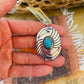 Vintage Old Pawn Navajo Turquoise & Sterling Silver Pendant