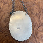 Navajo Royston & Calico Turquoise & Sterling Silver Cluster Necklace Signed & Stamped