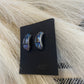 Navajo Blue Opal Inlay & Sterling Silver Earrings