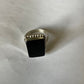 Navajo Sterling Silver Black Onyx Ring Signed Size 13