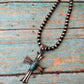 Navajo Kingman Turquoise And Sterling Silver Cross Pendant By Chimney Butte