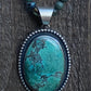Chimney Butte Azurite & Sterling Silver Jumbo Pendant Signed