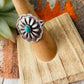 Navajo Turquoise and Sterling Silver Concho Ring